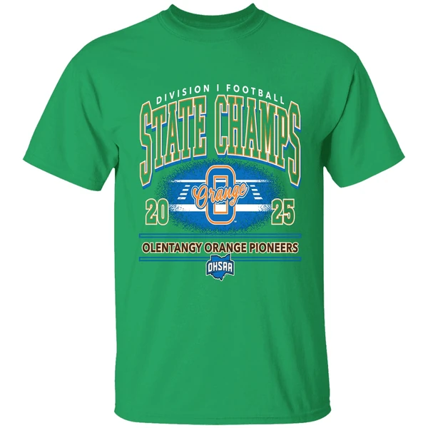 Olentangy Orange Pioneers 2025 Ohsaa Football D1 State Champions Shirt - Image 2