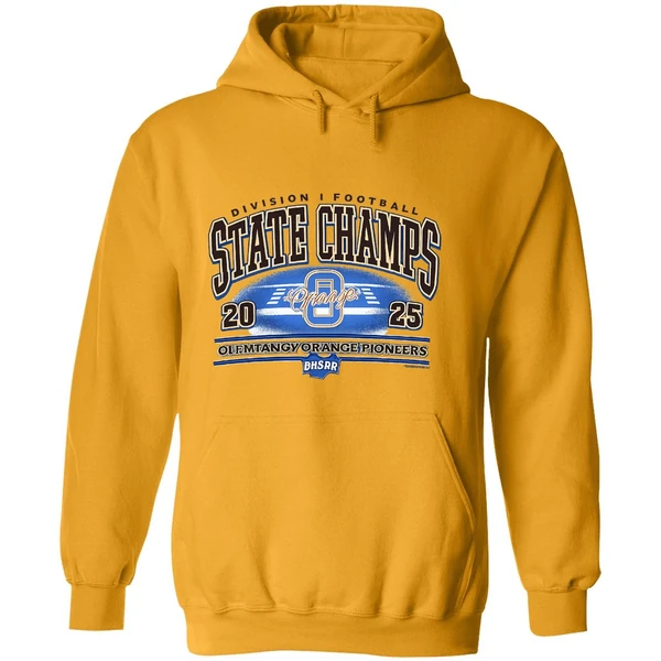 Olentangy Orange Pioneers 2025 Ohsaa Football Division 1 State Champions Hoodie