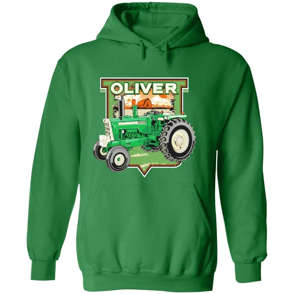 Oliver 2255 Diesel Wide Front Tractor Hoodie - Image 2