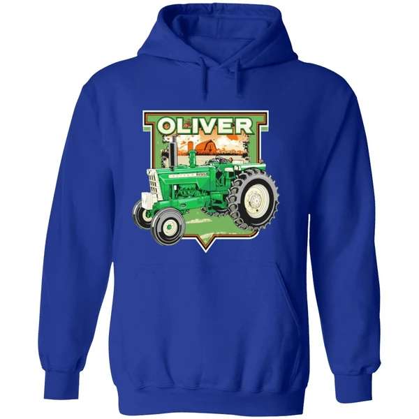 Oliver 2255 Diesel Wide Front Tractor Hoodie - Image 7
