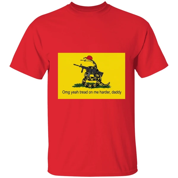 omg yeah tread on me harder daddy maga 2026 shirt red