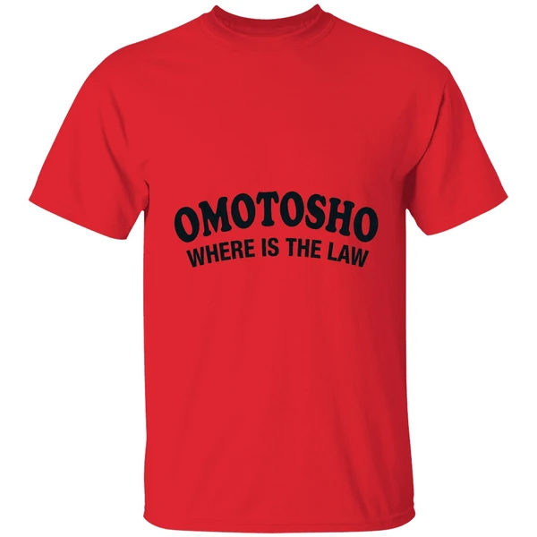 omotosho where is the law shirt red