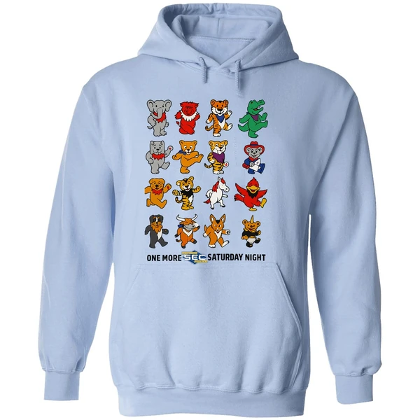 One More Sec Football Saturday Night Sec Grateful Dead Styles Hoodie - Image 4