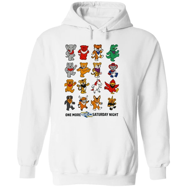 One More Sec Football Saturday Night Sec Grateful Dead Styles Hoodie - Image 8