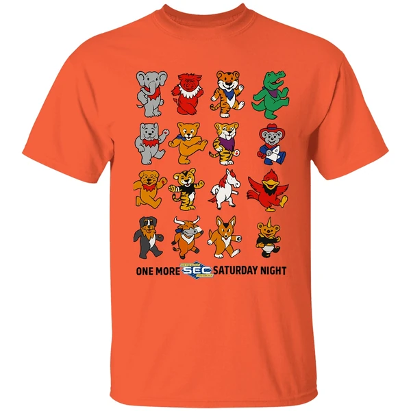 One More Sec Football Saturday Night Sec Grateful Dead Styles Shirt - Image 3