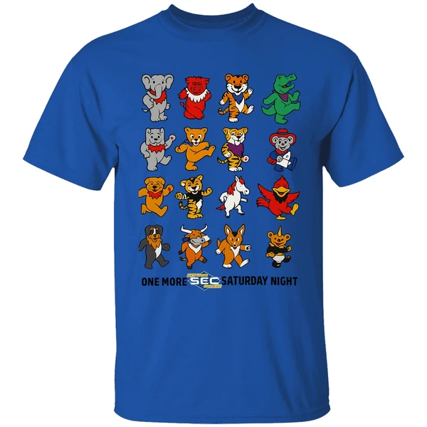 One More Sec Football Saturday Night Sec Grateful Dead Styles Shirt - Image 5