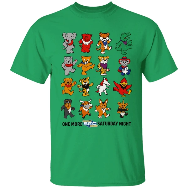 One More Sec Football Saturday Night Sec Grateful Dead Styles Shirt - Image 8