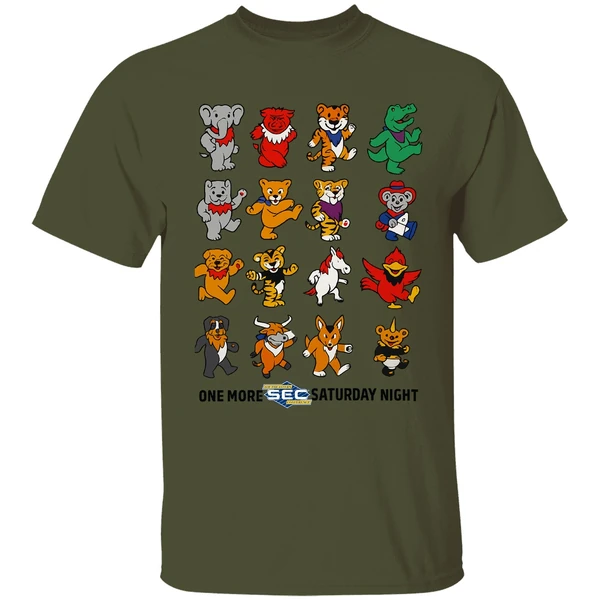 One More Sec Football Saturday Night Sec Grateful Dead Styles Shirt - Image 9