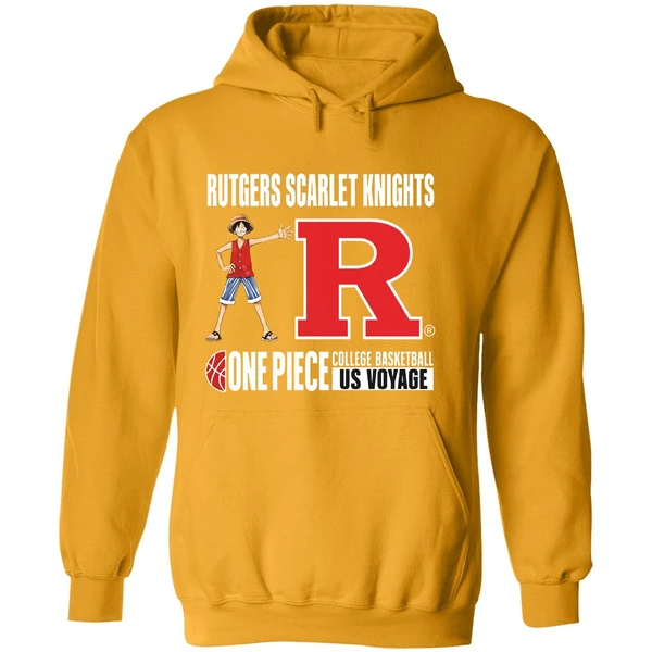 One Piece Rutgers Scarlet Knights College Basketball Us Voyage Hoodie