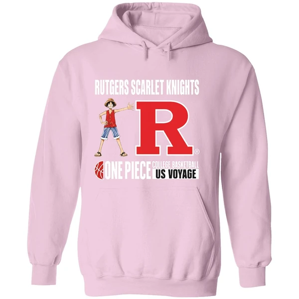 One Piece Rutgers Scarlet Knights College Basketball Us Voyage Hoodie - Image 5