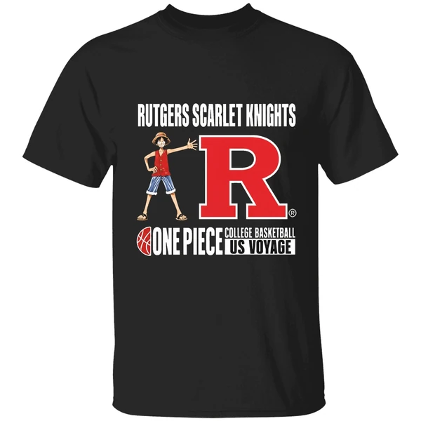 One Piece Rutgers Scarlet Knights College Basketball Us Voyage Shirt