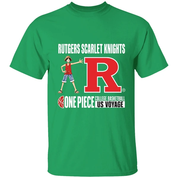 One Piece Rutgers Scarlet Knights College Basketball Us Voyage Shirt - Image 2