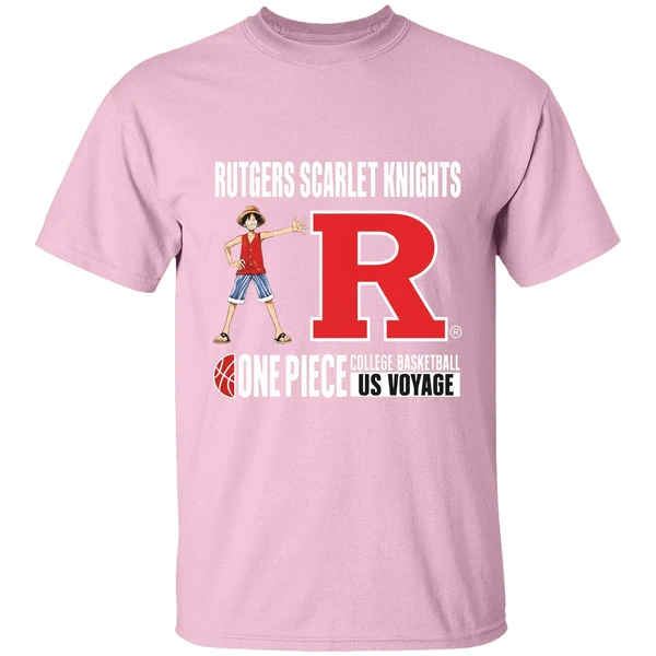 One Piece Rutgers Scarlet Knights College Basketball Us Voyage Shirt - Image 3