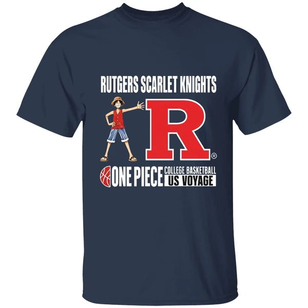 one piece rutgers scarlet knights college basketball us voyage shirt navy