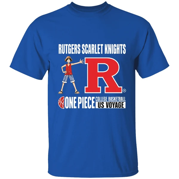 One Piece Rutgers Scarlet Knights College Basketball Us Voyage Shirt - Image 8