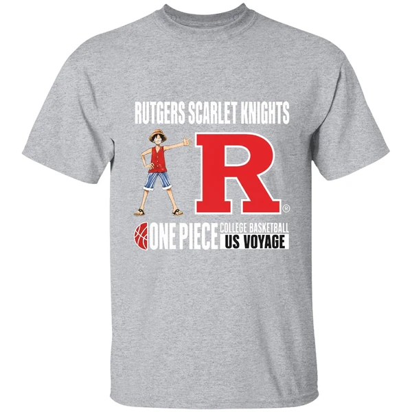 One Piece Rutgers Scarlet Knights College Basketball Us Voyage Shirt - Image 9