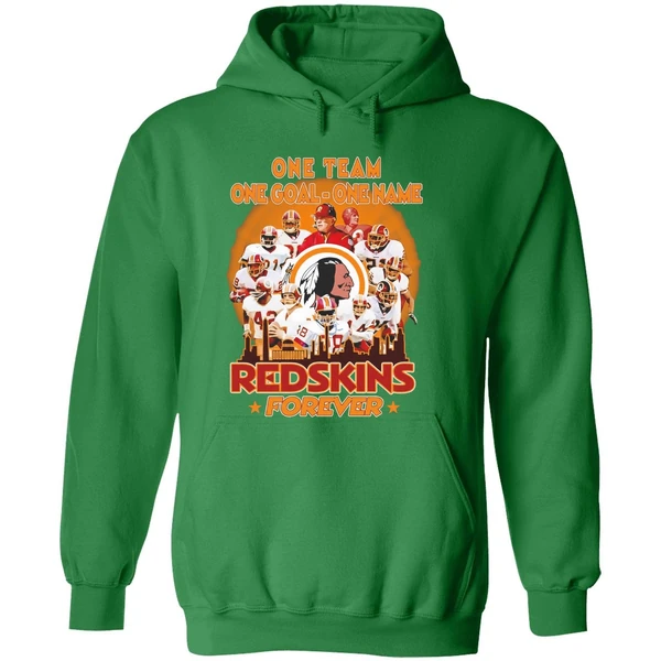 One Team One Goal One Name Washington Redskins Forever Hoodie - Image 2