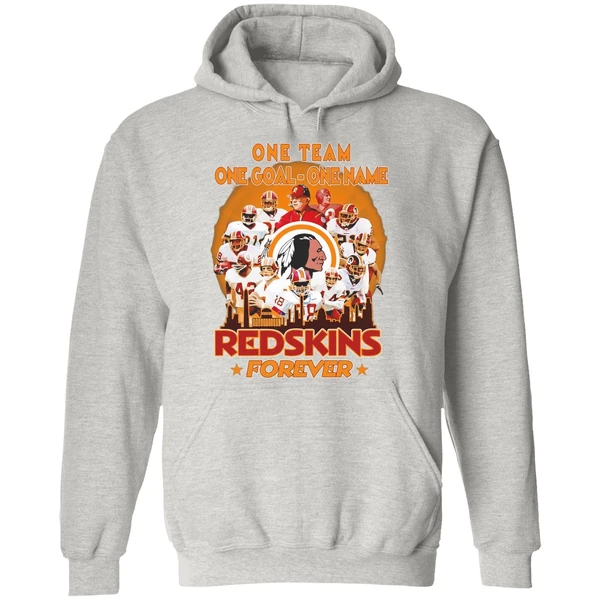 One Team One Goal One Name Washington Redskins Forever Hoodie - Image 9