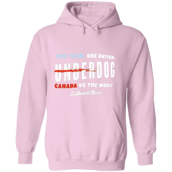 One Team One Nation Underdog Canada Vs The World La Gente Del Barrio Hoodie - Image 5