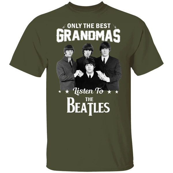 Only The Best Grandmas Listen To The Beatles Shirt - Image 3