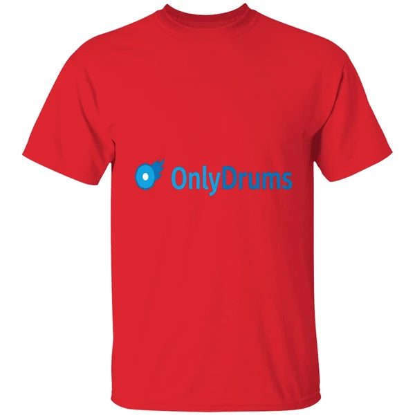 onlydrums only drums logo shirt red