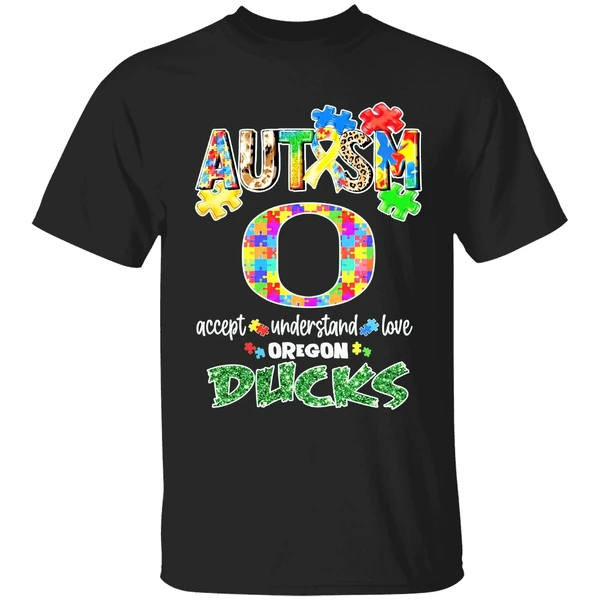 Oregon Ducks Autism Accept Understand Love Shirt