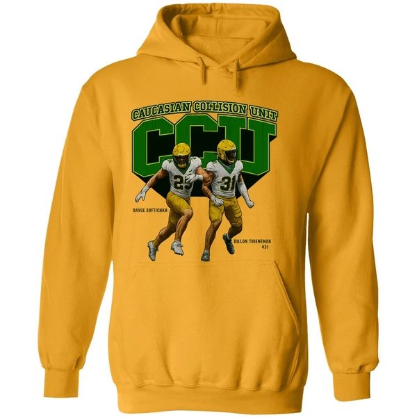Oregon Ducks Caucasian Collision Unit Graphic Hoodie