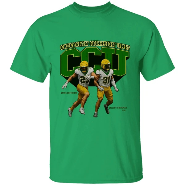 Oregon Ducks Caucasian Collision Unit Graphic Shirt - Image 2