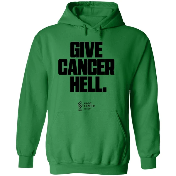 Oregon Ducks Give Cancer Hell Flight Fight Hoodie - Image 2