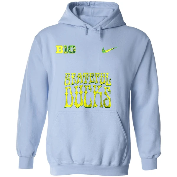 Oregon Ducks Grateful Dead Grateful Ducks Go Ducks Logo Hoodie - Image 4