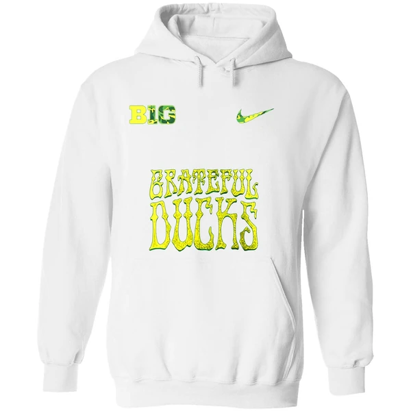 Oregon Ducks Grateful Dead Grateful Ducks Go Ducks Logo Hoodie - Image 8