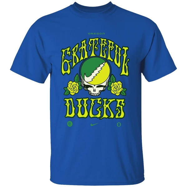 Oregon Ducks Grateful Ducks Nike Roses Shirt - Image 7