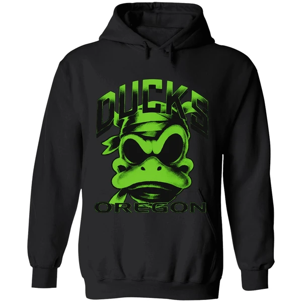 Oregon Ducks Mummy Duck Glow In The Dark Hoodie - Image 4