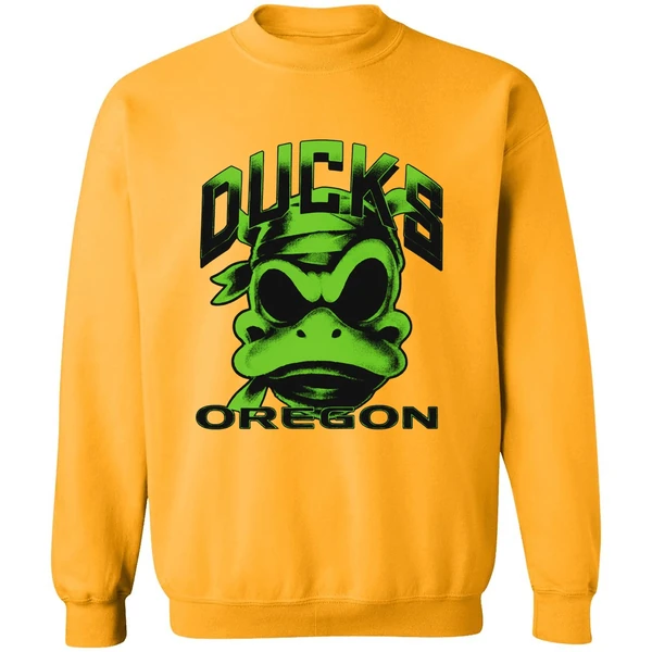 Oregon Ducks Mummy Duck Glow In The Dark Sweatshirt - Image 2
