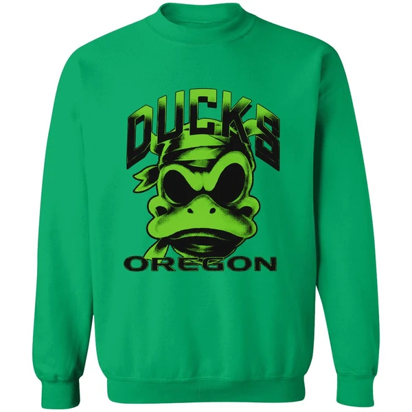 Oregon Ducks Mummy Duck Glow In The Dark Sweatshirt - Image 3