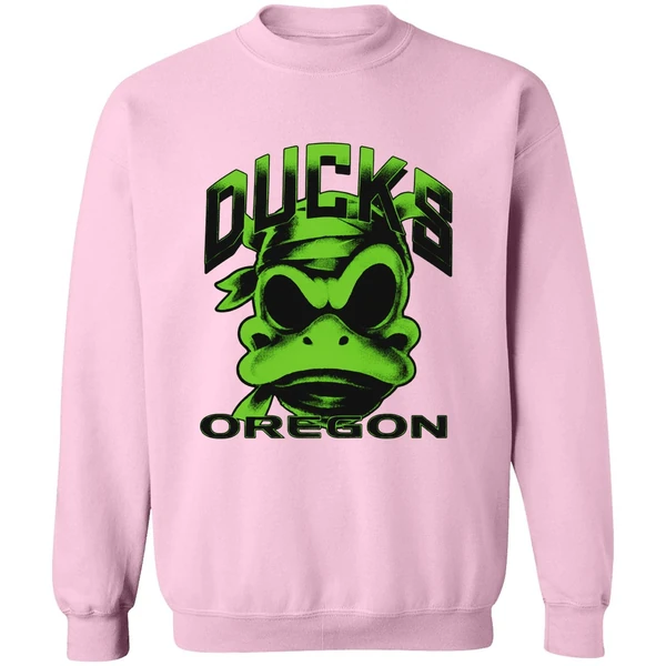 Oregon Ducks Mummy Duck Glow In The Dark Sweatshirt - Image 5
