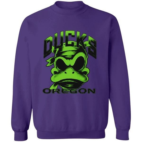 Oregon Ducks Mummy Duck Glow In The Dark Sweatshirt - Image 7