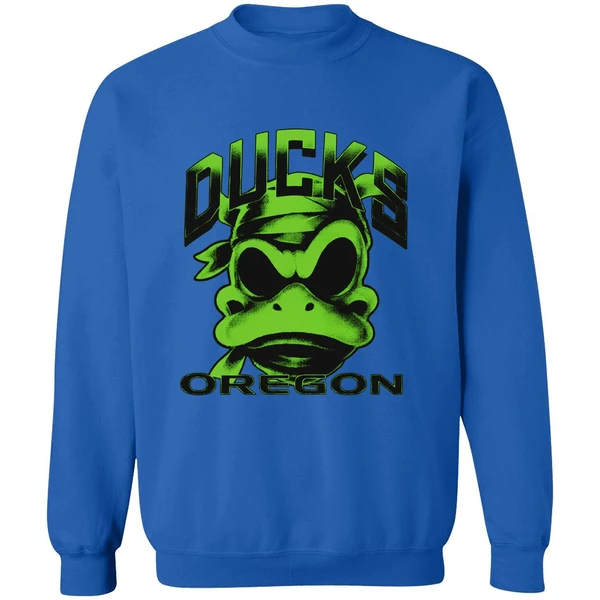 Oregon Ducks Mummy Duck Glow In The Dark Sweatshirt - Image 8