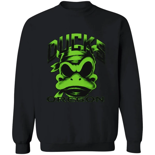 Oregon Ducks Mummy Duck Glow In The Dark Sweatshirt - Image 9