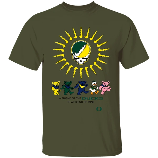 Oregon Grateful Ducks A Friend Of The Ducks Is A Friend Of Mine Shirt - Image 3