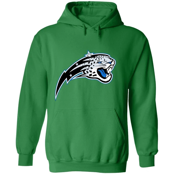 Orlando Magic Jacksonville Jaguars 2 Teams Sports Mix Logo Hoodie - Image 2