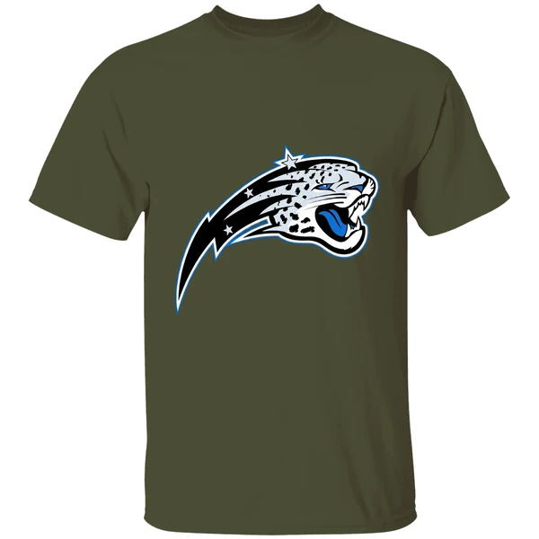 Orlando Magic Jacksonville Jaguars 2 Teams Sports Mix Logo Shirt - Image 4