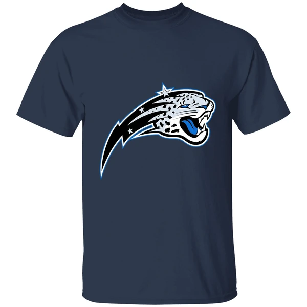 Orlando Magic Jacksonville Jaguars 2 Teams Sports Mix Logo Shirt - Image 5