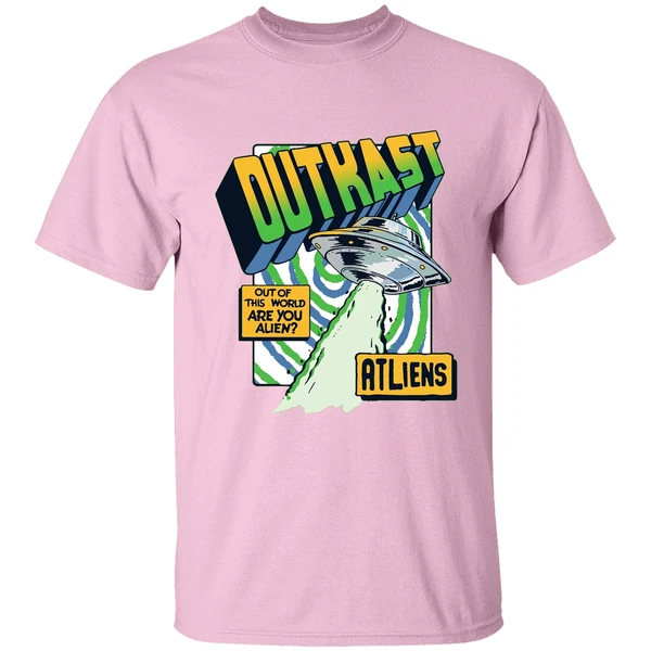 outkast atliens out of this world are you alien shirt lightpink