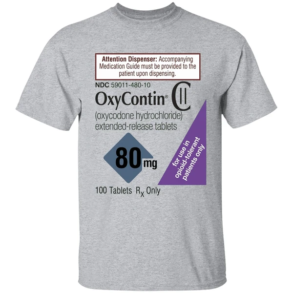 Oxycontin 80mg Label Shirt - Image 6