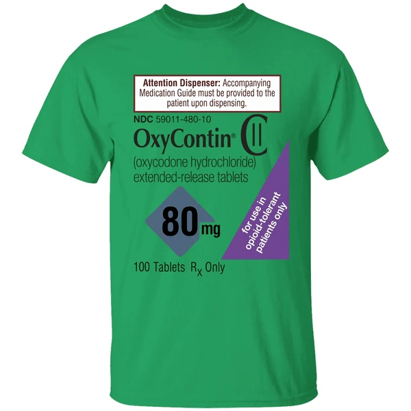 Oxycontin 80mg Label Shirt - Image 8