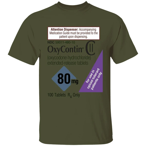 Oxycontin 80mg Label Shirt - Image 9