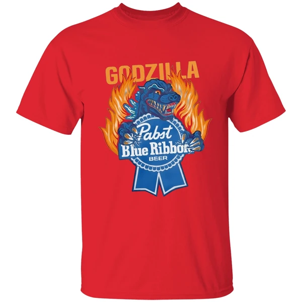 pabst-blue-ribbon-store-flamed-godzilla-shirt-red