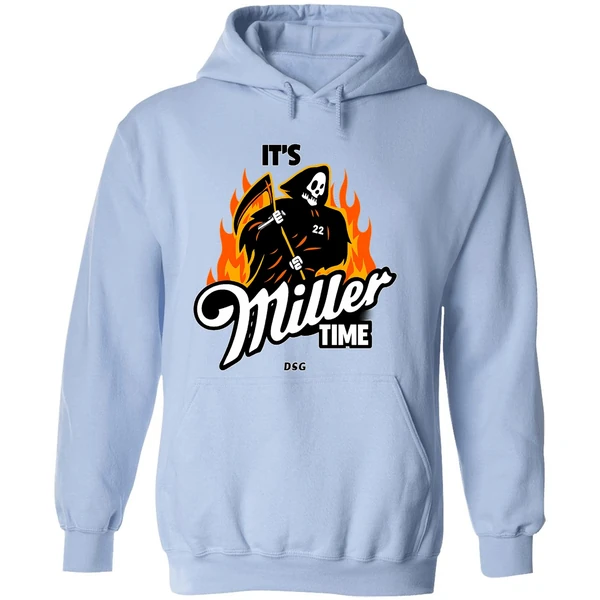 Padres Mason Miller Its Miller Time Grim Reaper Hoodie - Image 4