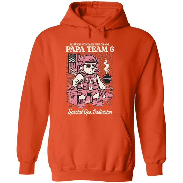 Papa Team 6 Special Ops Dadivision Hoodie - Image 6